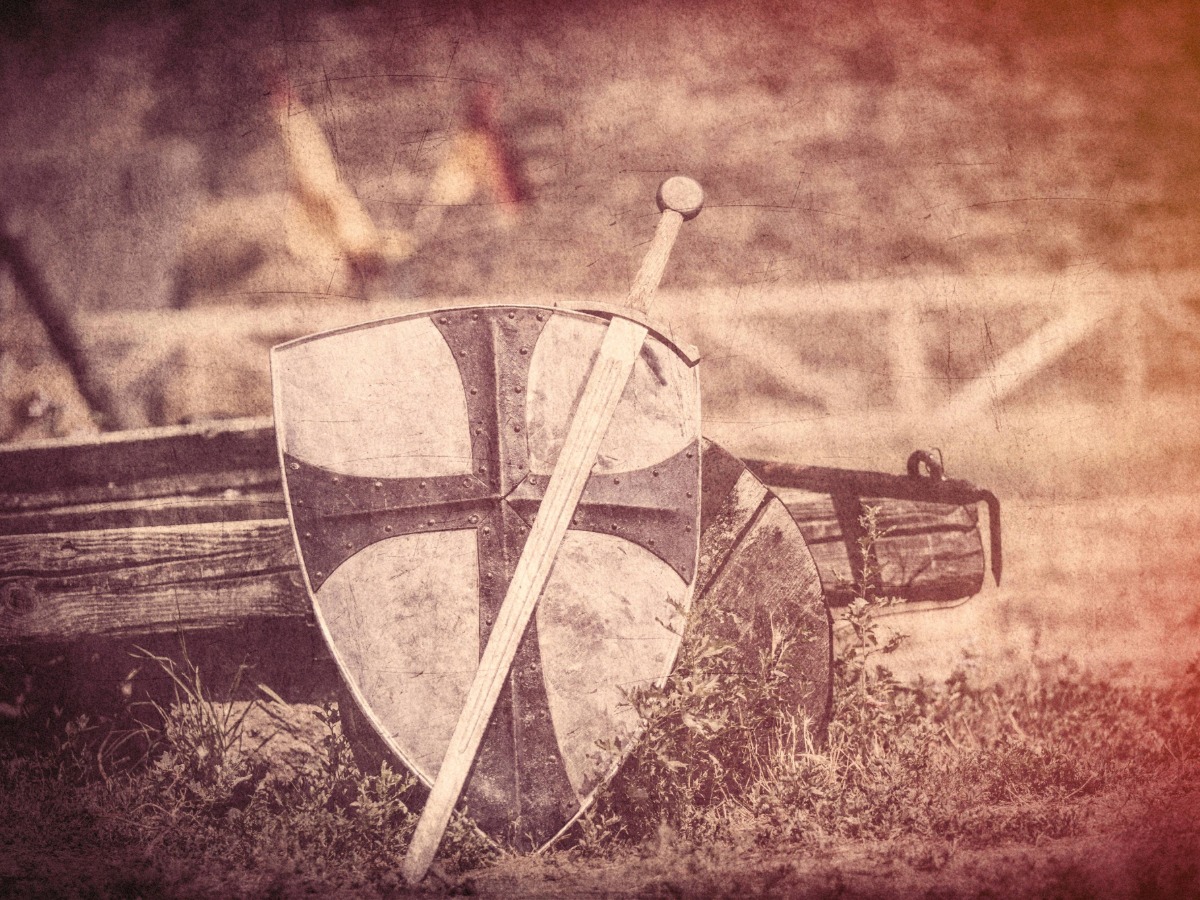 Animation interactive présentant les batailles combats Moyen Âge avec des cartes et des pions tactiques