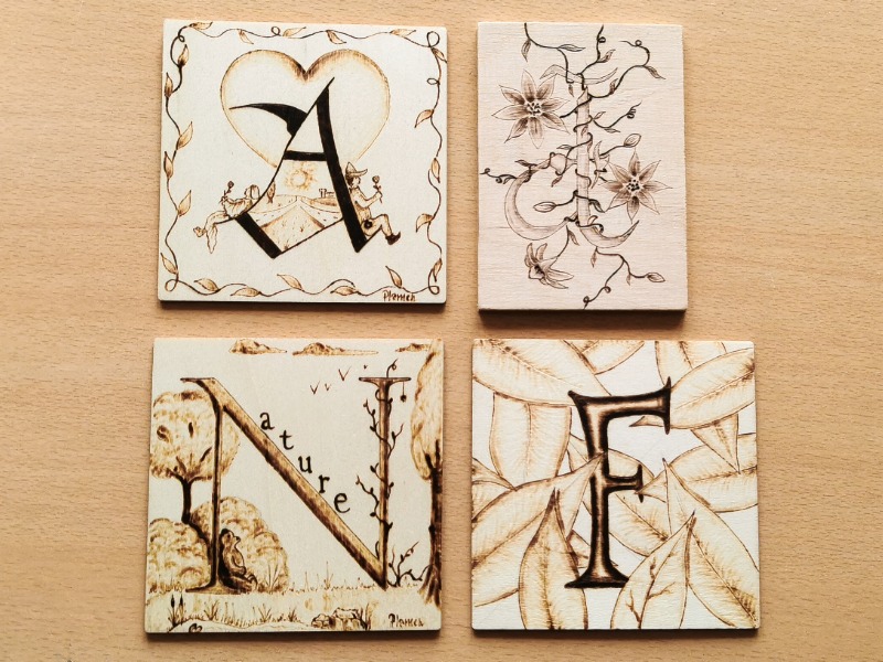 L’art de la pyrogravure.