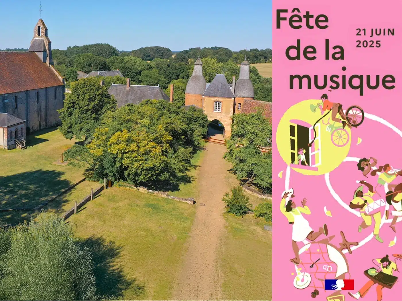 Fête de la musique organisée dans le cadre de la Commanderie d'Arville. Programmation de concerts.